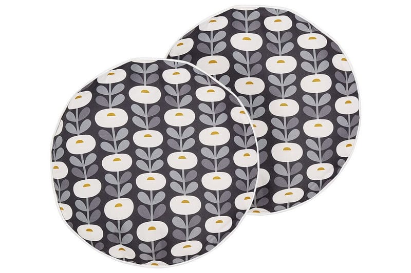 Corsano Utendørspute 40 cm Rund - Grå/Hvit - Hagemøbler & utemiljø - Puter - Hageputer