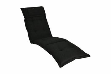 Däckstolsdyna Canyon med nackkudde Fritab Black - Hagemøbler & utemiljø - Puter - Dekkstolputer