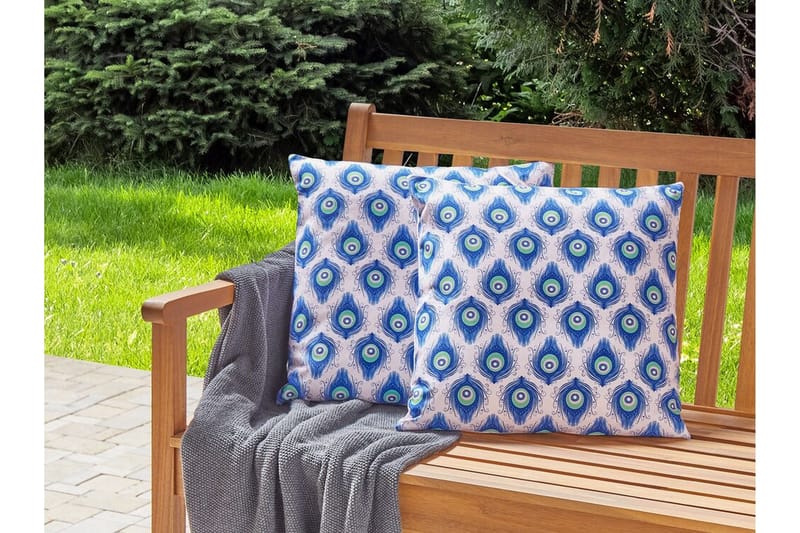 Didsbury Utendørspute 45x45 cm - Blå/Rosa - Hagemøbler & utemiljø - Puter - Hageputer