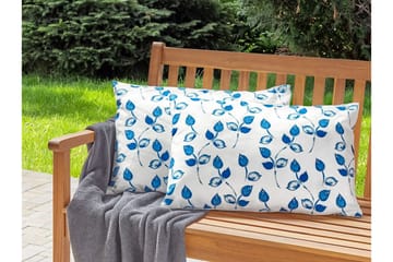 Fasano Utendørspute 42x60 cm - Hvit/Blå - Hagemøbler & utemiljø - Puter - Hageputer