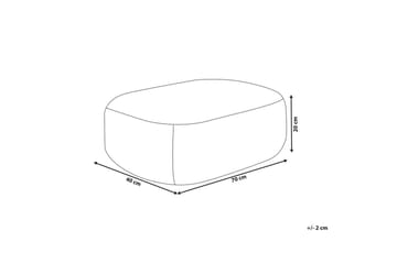 Gulvpute Isarda Svart - Svart - Møbler - Stoler - Krakk - Puff