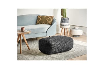 Gulvpute Isarda Svart - Svart - Møbler - Stoler - Krakk - Puff