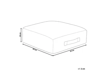 Gulvpute Shasa Beige/brun - Beige/brun - Møbler - Stoler - Krakk - Puff