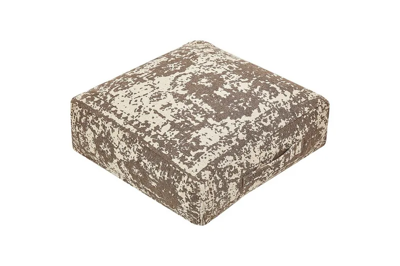 Gulvpute Shasa Beige/brun - Beige/brun - Møbler - Stoler - Krakk - Puff