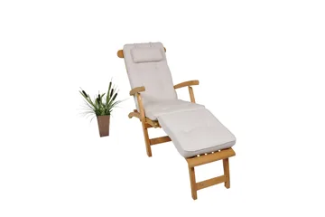 Hema Deckstolpute 50 cm - Hvit - Hagemøbler & utemiljø - Puter - Dekkstolputer