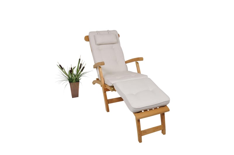 Hema Deckstolpute 50 cm - Hvit - Hagemøbler & utemiljø - Puter - Dekkstolputer