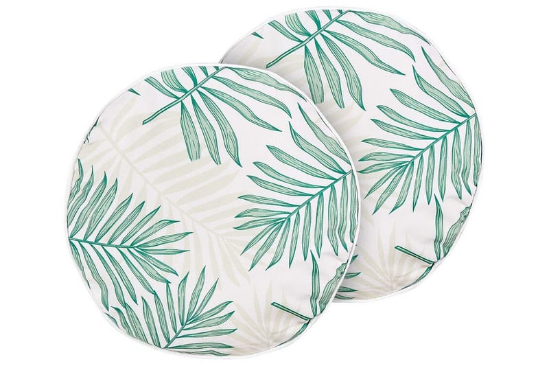 Laramie Utendørspute 40 cm Rund - Beige/Grønn - Hagemøbler & utemiljø - Puter - Hageputer