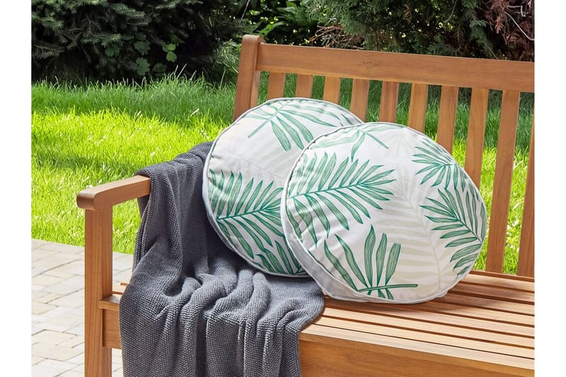 Laramie Utendørspute 40 cm Rund - Beige/Grønn - Hagemøbler & utemiljø - Puter - Hageputer