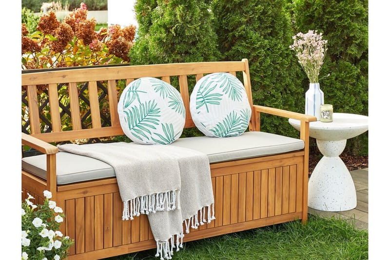 Laramie Utendørspute 40 cm Rund - Beige/Grønn - Hagemøbler & utemiljø - Puter - Hageputer