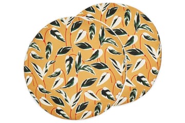 Macerata Utendørspute 40 cm Rund - Gul/Grønn/Hvit - Hagemøbler & utemiljø - Puter - Hageputer