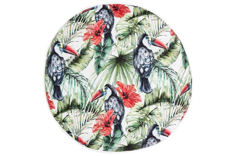 Padua Utendørspute 40 cm Rund, Grønn/Rød/Svart