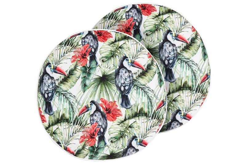 Padua Utendørspute 40 cm Rund - Grønn/Rød/Svart - Hagemøbler & utemiljø - Puter - Hageputer