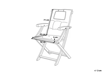 Krasley Pute til Hagestol 2-pk - Blå - Hagemøbler & utemiljø - Puter - Posisjonsputer