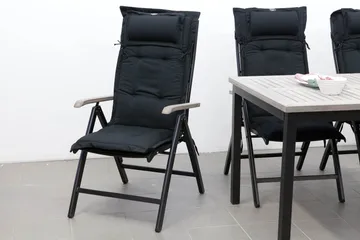 Positionsdyna Canyon med nackkudde Fritab Dark grey - Hagemøbler & utemiljø - Puter - Posisjonsputer