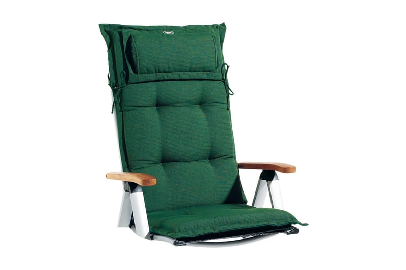 Regulerbar stolpute Fritab Posisjonspute Canyon med nakkepute Grön