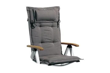 Regulerbar stolpute Fritab Posisjonspute Canyon med nakkepute Dark grey