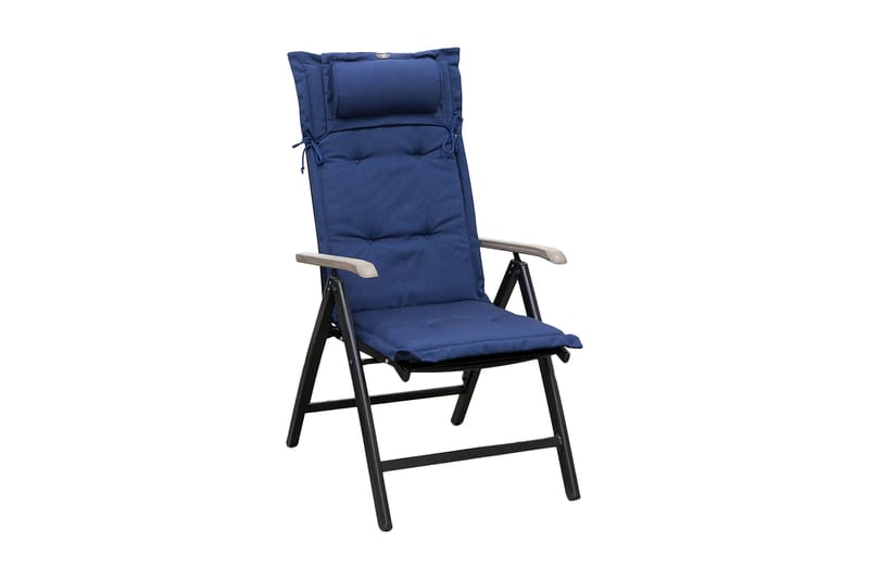 Regulerbar stolpute Fritab Posisjonspute Canyon med nakkepute blue