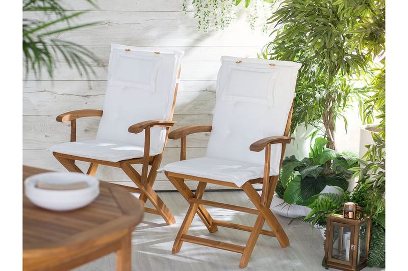 Wilhelmina Pute til Hagestol 8-pk - Hvit - Hagemøbler & utemiljø - Puter - Posisjonsputer
