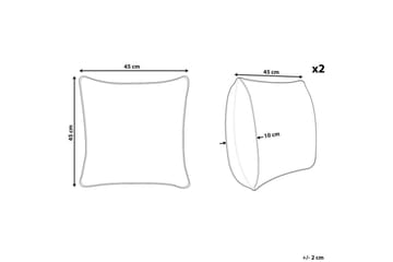 Pynteputer Abutilon sett på 2 - Tekstiler & tepper - Pute & putetrekk - Pynteputer