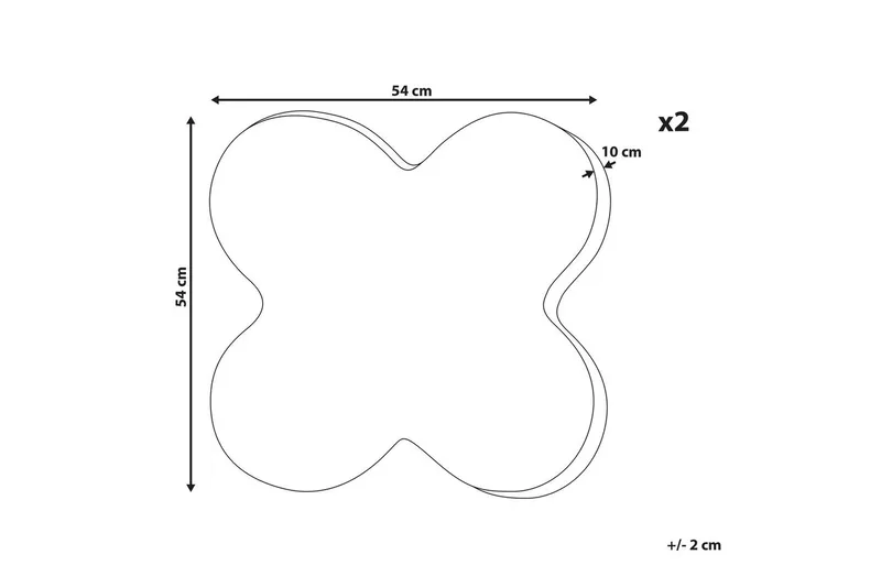Pynteputer Achillea sett på 2 - Hagemøbler & utemiljø - Puter - Hageputer