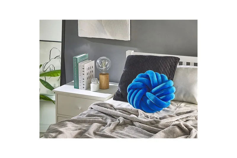 Pynteputer Akola Blå, Fløyel - Blå, Fløyel - Tekstiler & tepper - Pute & putetrekk - Pynteputer