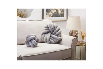 Pynteputer Akola Grå, Fløyel - Grå, Fløyel - Tekstiler & tepper - Pute & putetrekk - Pynteputer