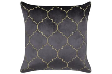 Pynteputer Alyssum sett på 2 Grå/gull, Fløyel - Grå/gull, Fløyel - Hagemøbler & utemiljø - Puter - Hageputer