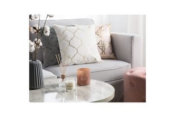 Pynteputer Alyssum sett på 2 Hvit/gull, Bomull - Hvit/gull, Bomull - Hagemøbler & utemiljø - Puter - Hageputer