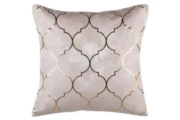 Pynteputer Alyssum sett på 2 Rosa/gull, Polyester - Rosa/gull, Polyester - Hagemøbler & utemiljø - Puter - Hageputer