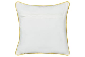 Pynteputer Arales sett med 2 Grå/hvit/svart/gul, Firkantet - Grå/hvit/svart/gul, Firkantet - Hagemøbler & utemiljø - Puter - Hageputer