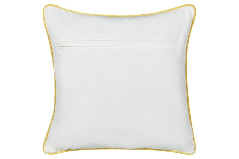 Pynteputer Arales sett med 2 Grå/hvit/svart/gul, Firkantet - Grå/hvit/svart/gul, Firkantet - Hagemøbler & utemiljø - Puter - Hageputer