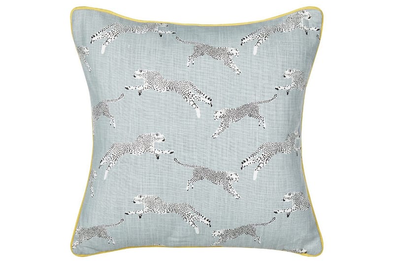 Pynteputer Arales sett med 2 Grå/hvit/svart/gul, Firkantet - Grå/hvit/svart/gul, Firkantet - Hagemøbler & utemiljø - Puter - Hageputer