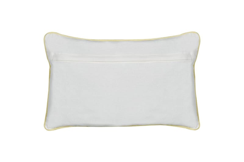 Pynteputer Arales sett med 2 Grå/hvit/svart/gul, Rektangulær - Grå/hvit/svart/gul, Rektangulær - Hagemøbler & utemiljø - Puter - Hageputer