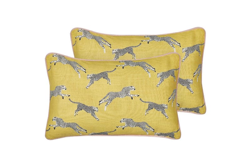 Pynteputer Arales sett med 2 Gul/Hvit/Svart, Rektangulær, Gul/Hvit/Svart, Rektangulær