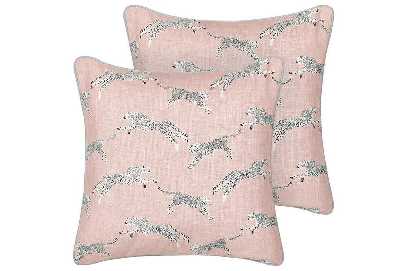 Pynteputer Arales sett med 2 Rosa/hvit/svart/grå, Firkantet, Rosa/hvit/svart/grå, Firkantet