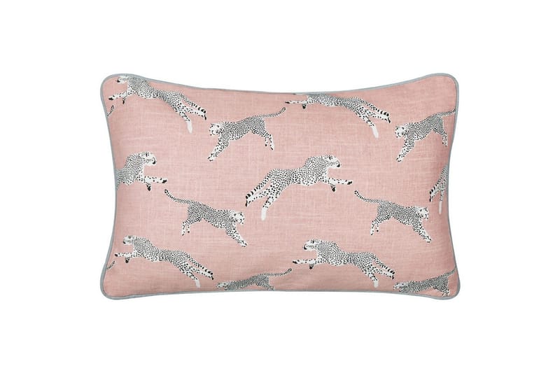 Pynteputer Arales sett med 2 Rosa/hvit/svart/grå, Rektangulær - Rosa/hvit/svart/grå, Rektangulær - Hagemøbler & utemiljø - Puter - Hageputer