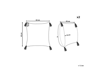 Pynteputer Aralia sett med 2 - Tekstiler & tepper - Pute & putetrekk - Pynteputer