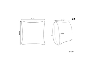 Pynteputer Arbor sett med 2 - Hagemøbler & utemiljø - Puter - Sofaputer & benkeputer