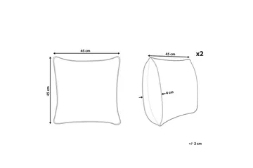 Pynteputer Azalia sett med 2 - Hagemøbler & utemiljø - Puter - Hageputer
