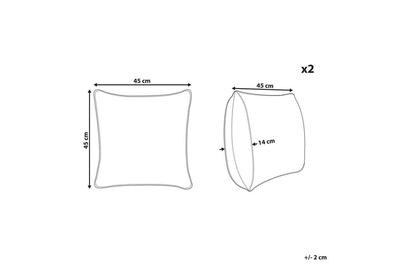 Pynteputer Bacopa sett med 2 - Hagemøbler & utemiljø - Puter - Hageputer