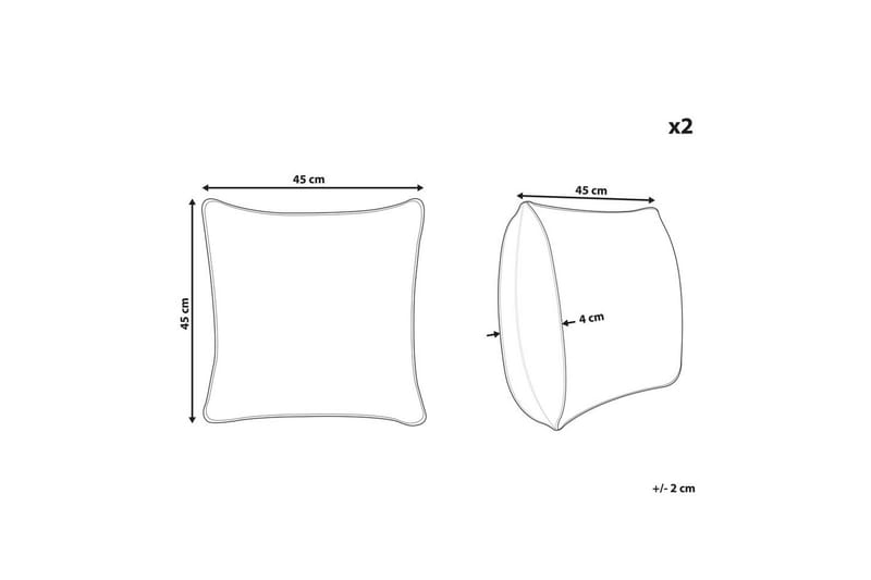 Pynteputer Bakira sett med 2 - Hagemøbler & utemiljø - Puter - Hageputer