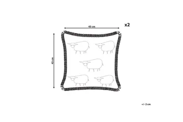 Pynteputer Bannu sett med 2 - Hagemøbler & utemiljø - Puter - Hageputer