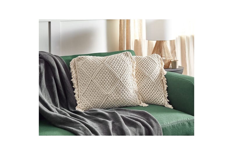 Pynteputer Besham sett med 2 Beige - Beige - Hagemøbler & utemiljø - Puter - Hageputer