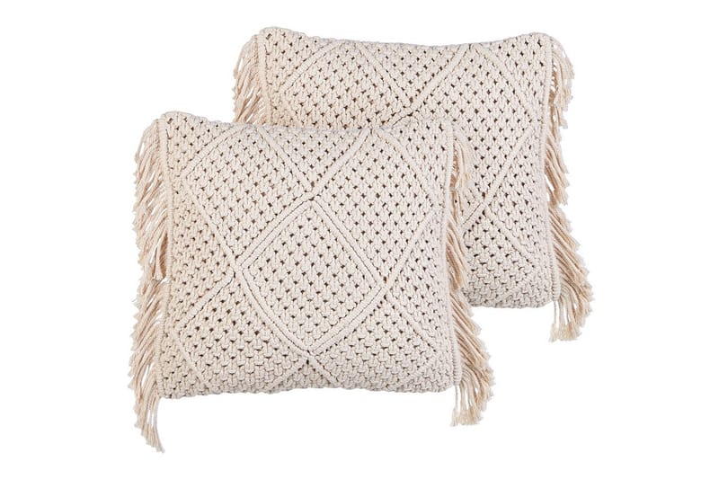 Pynteputer Besham sett med 2 Beige - Beige - Hagemøbler & utemiljø - Puter - Hageputer