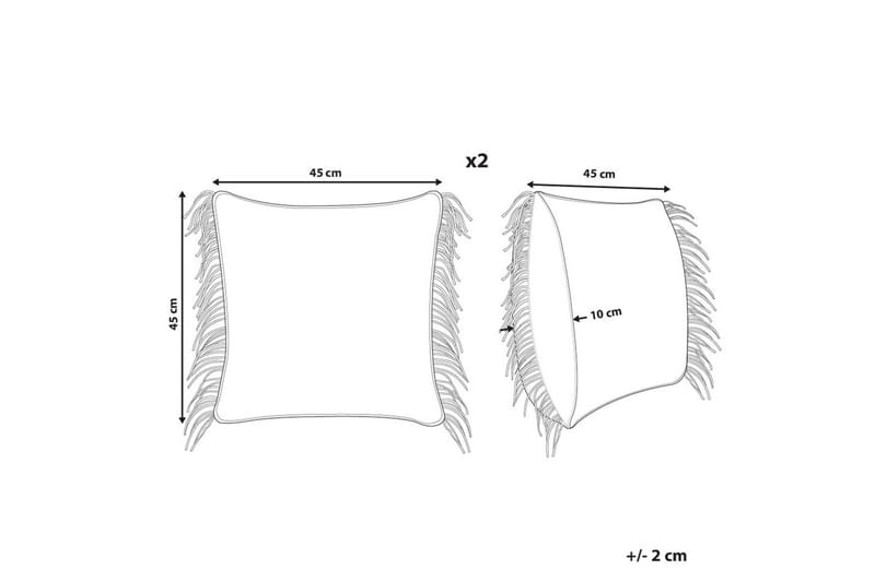 Pynteputer Besham sett med 2 Beige - Beige - Hagemøbler & utemiljø - Puter - Hageputer
