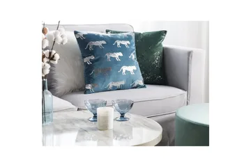 Pynteputer Bluebell sett av 2 Blå/Sølv - Blå/Sølv - Hagemøbler & utemiljø - Puter - Hageputer