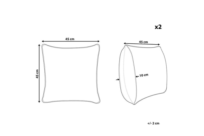 Pynteputer Calliopsis sett à 2 - Hagemøbler & utemiljø - Puter - Hageputer