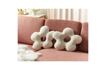 Pynteputer Camponula sett av 2 Hvit - Hvit - Hagemøbler & utemiljø - Puter - Hageputer