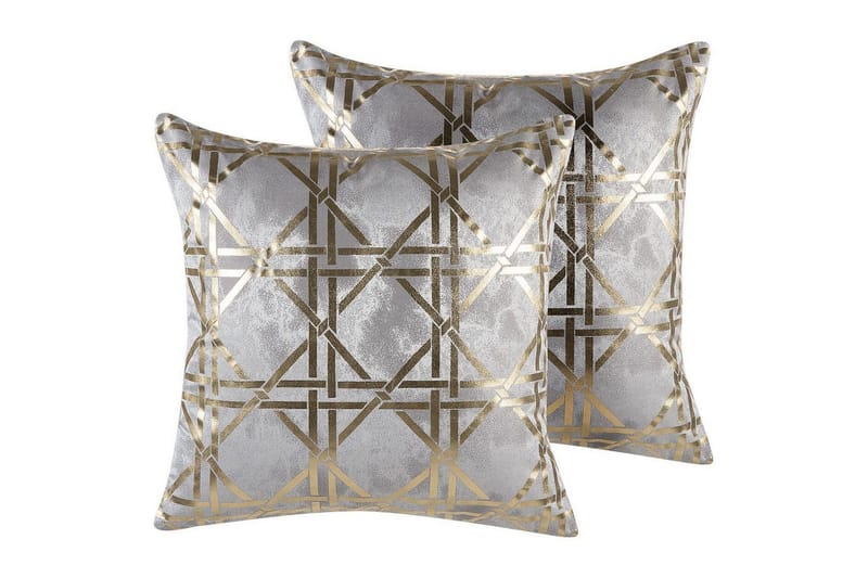 Pynteputer Cassia sett à 2 Grå/gull, Grå/gull