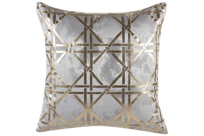 Pynteputer Cassia sett à 2 Grå/gull - Grå/gull - Tekstiler & tepper - Pute & putetrekk - Pynteputer